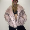 pelliccia foderata con bottoni luxe